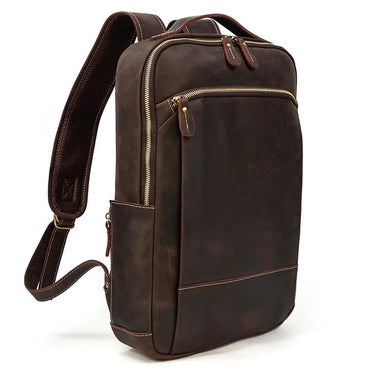 mochilas hombre cuero costado